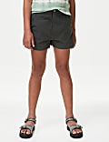 Pure Cotton Cargo Shorts (6-16 Yrs)