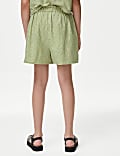 Pure Cotton Broderie Shorts (6-16 Yrs)