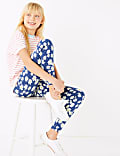 Leggings en coton à imprimé marguerite (du 6 au 16&nbsp;ans)