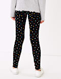 Cotton Rich Heart Print Leggings (6-16 Yrs)