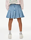 Denim Pleated Skirt (6-16 Yrs)