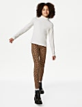 Katoenrijke legging met dierenprint (6-16 jaar)