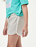 Pure Cotton Elasticated Waist Shorts (6-16 Yrs)