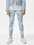 Cotton Rich Floral Leggings (6-16 Yrs)