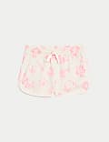 Pure Cotton Runner Shorts (6-16 Yrs)