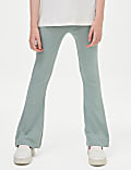 Cotton Rich Ribbed Flared Trousers (6-16 Yrs)