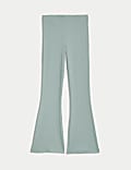 Cotton Rich Ribbed Flared Trousers (6-16 Yrs)