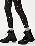 Cotton Rich Star Leggings (6-16 Yrs)