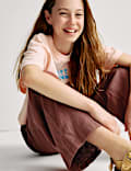 Wide Leg Linen Rich Trousers (6-16 Yrs)
