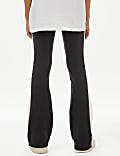 Cotton Rich Side Stripe Flared Leggings (6-16 Yrs)