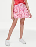 Pure Cotton Printed Puff Ball Skirt (6-16 Yrs)