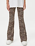 Cotton Rich Animal Flared Leggings (6-16 Yrs)