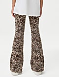 Cotton Rich Animal Flared Leggings (6-16 Yrs)