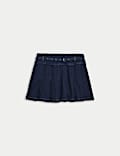 Denim minirok met plooien (2-16 jaar)