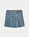 Denim Pleated Skirt (6-16 Yrs)
