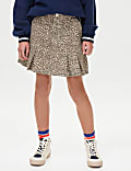 Leopard Print Denim Skirt (2-16 Yrs)
