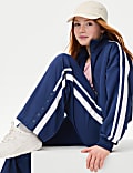 Cotton Rich Side Stripe Joggers (6-16 Yrs)