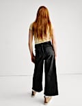 Wide Leg Cotton Rich Cropped Jeans (6-16 Yrs)