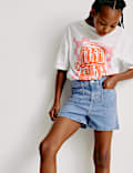 Short en jean de coton (du 2 au 16 ans)