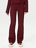 Textured Flared Trousers (6-16 Yrs)