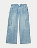 Wide Leg Cargo Jeans (6-16 Yrs)