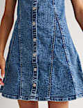Robe en jean &agrave; fermeture boutonn&eacute;e (du 6 au 16 ans)