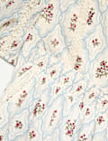 2 Piece Pure Cotton Floral Lace Trim Outfit (6-16 Yrs)