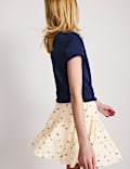 Pure Cotton Tiered Skirt (6-16 Yrs)