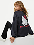 Katoenrijke sweater met Hello Kitty (6-16 jaar)