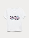 T-shirts van zuiver katoen met K-Pop-motief (6-16 jaar)