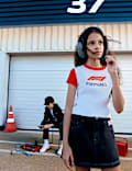 חולצת טי קרופ Formula 1&reg;&lrm; בגזרה צמודה (6-&rlm;16 שנים)