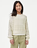 Pure Cotton Knitted Jumper (6-16 Yrs)