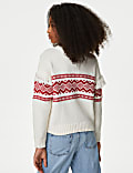 Fair Isle Knitted Jumper (6-16 Yrs)