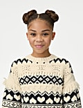 Heart Fair Isle Jumper (6-16 Yrs)
