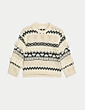 Heart Fair Isle Jumper (6-16 Yrs)