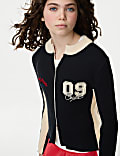 Cotton Rich Varsity Zip Jumper (6-16 Yrs)