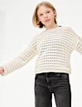 Cotton Rich Knitted Jumper (6-16 Yrs)