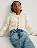 Pure Cotton Knitted Cardigan (6-16 Yrs)