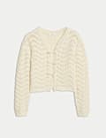 Pure Cotton Knitted Cardigan (6-16 Yrs)