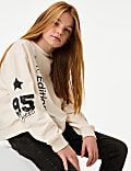 Sweat en coton avec texte (du 6 au 16 ans)