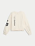 Sweat en coton avec texte (du 6 au 16 ans)