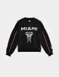 Zuiver katoenen sweatshirt van Inter Miami (6-16&nbsp;jaar)