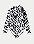 Maillot de bain à manches longues avec imprimé (du 6 au 16&nbsp;ans)