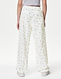 Pure Cotton Ditsy Floral Parachute Trousers (6-16 Yrs)