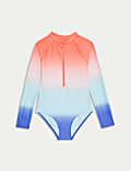 Ombré Long Sleeve Swimsuit (6-16 Yrs)