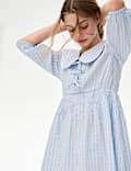 Pure Cotton Striped Dress (6-16 Yrs)