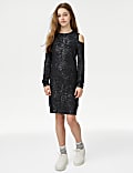 Cotton Rich Foil Dress (6-16 Yrs)
