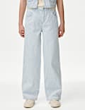 Wide Leg Denim Striped Jeans (2-16 Yrs)