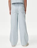 Wide Leg Denim Striped Jeans (2-16 Yrs)