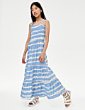 Pure Cotton Tie Dye Maxi Dress (6-16 Yrs)